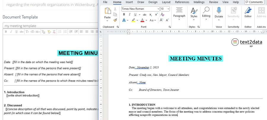 AI generated document entity extraction